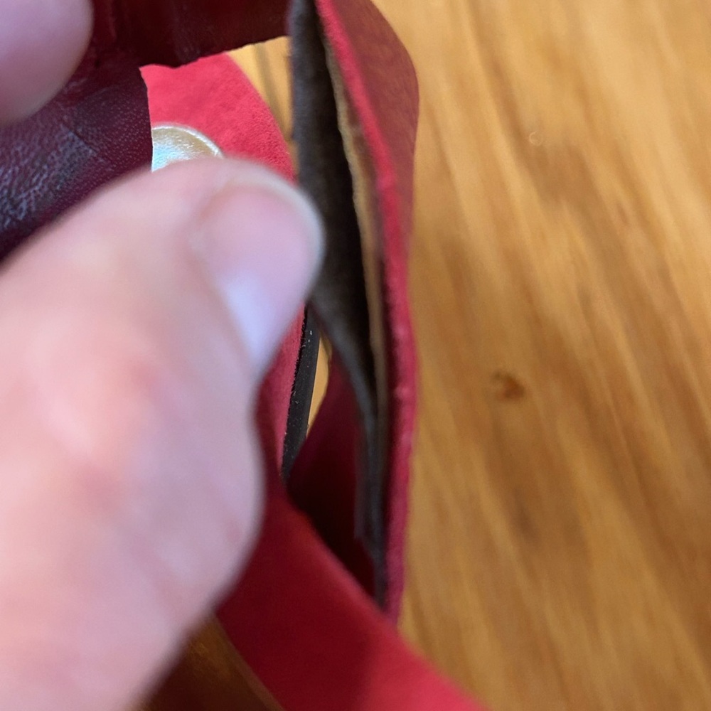 Ralph Lauren Kalana Red Thong Women’s Sandals - Picture 10 of 13